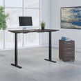 thumbnail image 2 of Move 60 Series 60W x 30D Height Adjustable Desk with Storage in Gray, 2 of 7