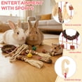 thumbnail image 6 of Threns Bunny Chew Toys for Teeth,Hanging Chewing Toy and Treat for Guinea Pig Chinchilla Hamster Rat and Other Small Pet Teeth Grinding,2Pcs, 6 of 10
