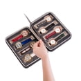 thumbnail image 3 of OUSITAID 8-digit Watch Organizer Black Velvet Interior Travel Home Convenient Watch Storage Box, 3 of 8