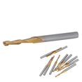 thumbnail image 5 of Titanium Coated Double flute End Mill Milliling Cutter 3.175mm Shank 2mm Cutting Edge Diameter, 5 of 5