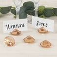 thumbnail image 5 of Amber 10 Plastic 1.75" Crystal Place Card Holders Table Number Stands Events, 5 of 6