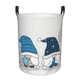 thumbnail image 6 of Lsque Snow Gnome for Winter pattern Laundry Hamper Basket, Tall Woven Rope Hamper Basket for Clothes, Lightweight Storage Basket, Collapsible Waterproof-Small, 6 of 8