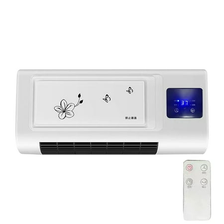 

FASIAOU Wall Mounted Household Remote Control Cool And Heating Fan Energy Saving Wide Angle Blower/ Clearance sale