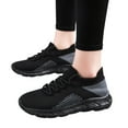 thumbnail image 3 of CAICJ98 Women'S Fashion Sneakers Walking Shoes Women Breathable Cushion Running Tennis Fashion Sneakers with Arch Support,Black, 3 of 5