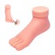 thumbnail image 1 of Herramienta de reparación de uñas de silicona suave, modelo de pie artificial para entrenamiento de arte de uñas (pie izquierdo), 1 of 5