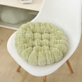 thumbnail image 4 of PureCasa Flock Thick Round Seat Cushion for Home Office, Household Chair Cushions Breathable Chair Floor Pads for Kitchen Patio, Modern Home Decor Solid Color Floor Pillow, 16"x16", 1PC, Green, 4 of 8