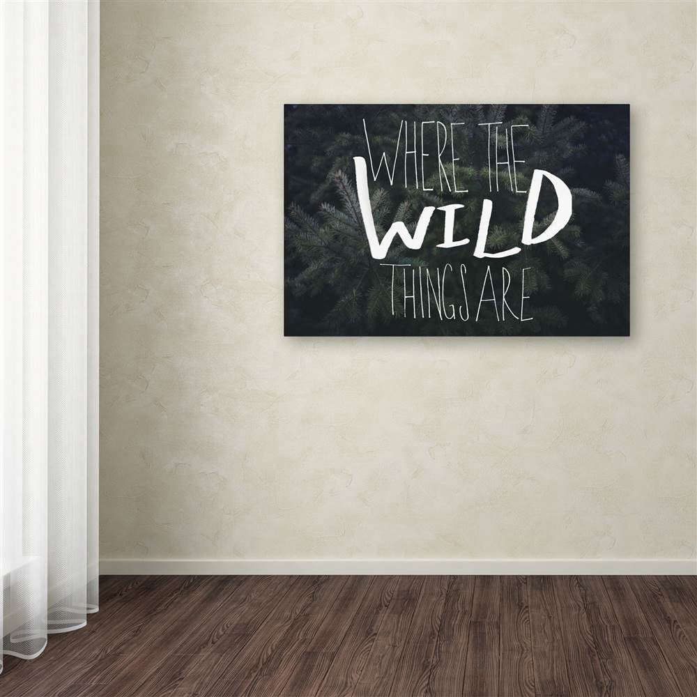 Trademark Fine Art "Where the Wild Things Are" Canvas Art by Leah Flores