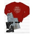 thumbnail image 4 of Blessed Girl Womens Sweatshirt Jesus Is The Reason, Red, XL, 4 of 4