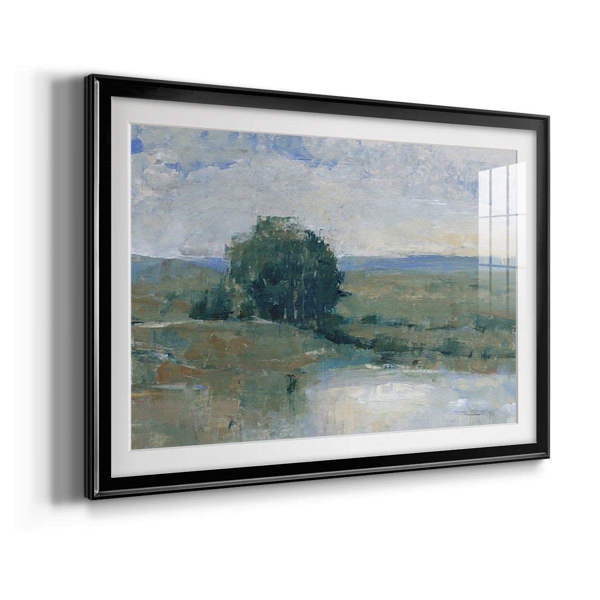 Riverbank Impression I Premium Framed Print - Ready to Hang
