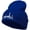 Royal, variant on New York Skyline Embroidered Long Beanie - Dk Grey OSFM