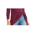 thumbnail image 3 of Rachel Rachel Roy Womens Knotted Front Crewneck Crewneck Sweater, 3 of 3