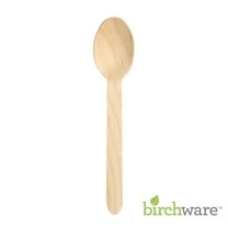 Birchware Compostable Wooden Disposable Spoons, 1000 Count