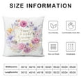 thumbnail image 5 of RUIYC Christian Classical Saying Throw Pillow Covers Flower Arrow Decorative Bible Verse In Strength &amp; Pillow Cases Home Decor Cushion Cover Gifts, 5 of 5