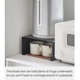 thumbnail image 4 of Yamazaki Home Stackable Countertop Shelf, Black, Steel, Supports 11 pounds, Stackable, No Assembly, 4 of 7