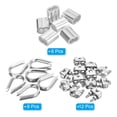thumbnail image 3 of Unique Bargains 5/32' Wire Rope Kit, 24 Pack M4 Stainless Steel Thimbles & Clamps Crimping Loop, 3 of 7