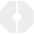 thumbnail image 4 of 26"OD x 6"ID x 10 1/4"C x 1"P Westin Architectural Grade PVC Contemporary Ceiling Medallion, Two Piece, 4 of 11