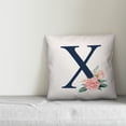 thumbnail image 3 of Creative Products Floral Monogram - X 18x18 Indoor / Outdoor Pillow, 3 of 3