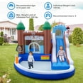 thumbnail image 4 of Costway 6-in-1 Winter Theme Snowman Inflatable Castle Kids Bounce House without Blower, 4 of 10