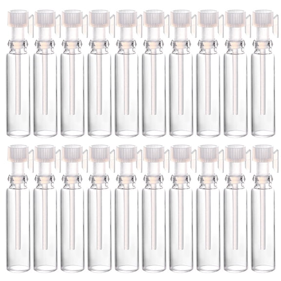 50pcs 1ml Perfume Sample Bottles Mini Glass Empty Fragrance Bottle for Travel