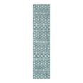 thumbnail image 4 of Unique Loom Moroccan Trellis Shag Collection Area Rug - Meknes (2' 7" x 12' Runner Light Blue/Ivory), 4 of 6