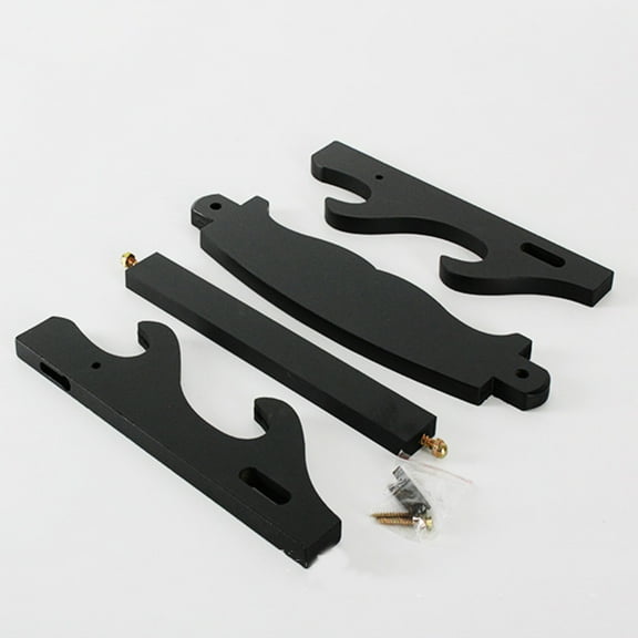 Raindrops 3 Layers Wall Mounted Detachable Collection Storage Rack Display Shelf Sword Holder Organizer (Black)