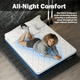 thumbnail image 3 of 12 Inch Supportive Hybrid Mattress, Full Size, Medium Firm Feel, Tight Top, Individually Wrapped Coils, Reinforced Edges, 3 of 8