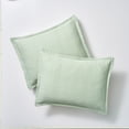 thumbnail image 6 of Better Homes & Gardens 3-Piece Sage Green Crinkled Gauze Duvet Set, Adult Full/Queen, 6 of 9
