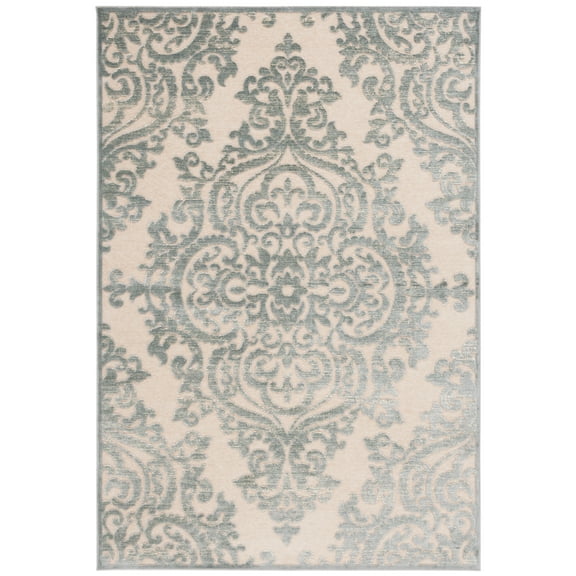 SAFAVIEH Paradise Edna Damask Area Rug, Grey/Multi, 5'3" x 7'6"