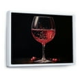 thumbnail image 2 of Designart "Glowing Garnet I" Wine Floater Framed Wall Art Prints, 2 of 5