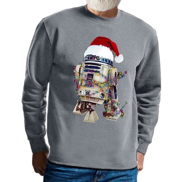 Sudaderas con capucha navideñas para hombre, sudadera sin sombrero, divertidas camisetas gráficas con sombrero de Papá Noel, camiseta de felpa con estampado 3D, ropa de gran tamaño para hombre