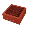 thumbnail image 5 of Jewelry Organizer Tea Box Storage Organizer Wood Jewelry Box Transparent Lid for Tea Enthusiasts Home Use, 5 of 9