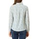 thumbnail image 3 of Camisa de mujer de botones INSPIRE CHIC con estampado floral, de manga larga, cuello de punta, para oficina, XS, blanca con azul floral, 3 of 8