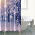 thumbnail image 4 of Shower Curtain for Bathroom Winter Christmas Snowflake Scene Shower Curtains Waterproof Vintage Shower Curtain Hooks Included,72x72Inch, 4 of 5