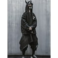 thumbnail image 6 of Niepce Inc Japanese Streetwear Black Men's Gothic Zip Up Hoodie Jacket, 6 of 10