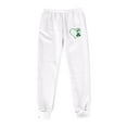 thumbnail image 3 of Zedker Pants for Women Super Soft Active Fleece Sweatpants Joggers Comfortable Pants, Plus Size White L, 3 of 3
