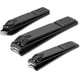 thumbnail image 1 of Nail Clippers Set Black Matte Stainless Steel Fingernail & Thick Toenail & Ingrown Nail Clippers, Perfect 3 pcs Nail Clippers Cutter for Men and Women, 1 of 5
