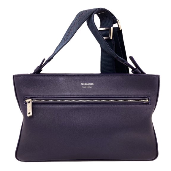 Pre-Owned Salvatore Ferragamo Logo Shoulder Bag, Leather, Women's