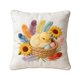 thumbnail image 2 of Funda de almohada corta de pelusa de 45 cm | Funda de cojín decorativa para sofá y cama | Bonita decoración bordada para sala de estar y dormitorio | Cojín decorativo cuadrado, 2 of 6