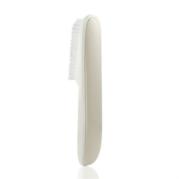 Yuarrent Cepillo de limpieza de zapatos Cepillos domésticos coloridos lavables ergonómicos Suministros de limpieza para el hogar Blanco