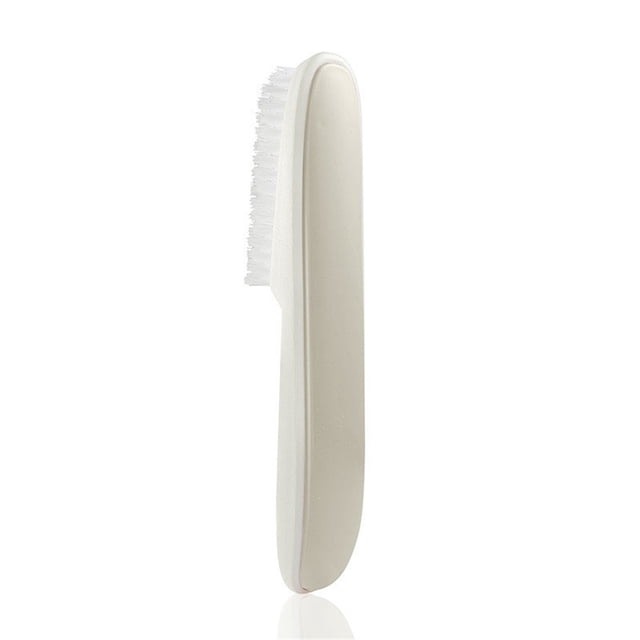 Yuarrent Cepillo de limpieza de zapatos Cepillos domésticos coloridos lavables ergonómicos Suministros de limpieza para el hogar Blanco