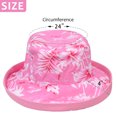thumbnail image 3 of Sun Blocker Sun Hat for women, Canvas Reversible Bucket Hat, UV Sun Protection UPF 50+, Double Sided Outdoor Safari Travel Beach Golf Cap, Pink Flower, 3 of 6