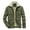 Army Green, variant on Men's Corduroy Jacket Sherpa Lined Warm Turn Down Collar Zip Up Jacket with Pockets Fall Winter Casual Fleece Coat for Commute Outdoor