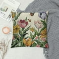 thumbnail image 2 of COMIO  Spring Flowers Tulip Home Sweet Home Throw Pillow Covers,  Love Lives Here Buffalo Plaid Cushion Case for Sofa Couch, 2 of 5