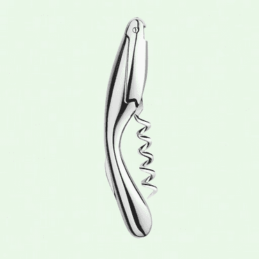 Ergonomic Wine Corkscrew - Polished Stainless Steel Bottle Opener by Thomas Sandell
