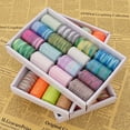 thumbnail image 4 of JUNWELL Variegated Colors Polyester Machine Thread 1000 Yards Each Rainbow Color All-Purpose Thread for Sewing  Rainbow Thread  Variegated Polyester Sewing Thread  Yards Spool Thread for, 4 of 7