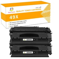 Toner H-Party 2-Pack Compatible Toner Cartridge for HP 49X Q5949X Work with 1160 1320 1320n 3390 3392 P2015n P2014 M2727nf MFP Printer Ink (Black)