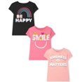 thumbnail image 1 of Camiseta The Children's Place para niñas de manga corta, paquete de 3 unidades, 10/12, 1 of 4