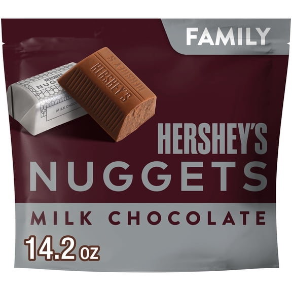 HERSHEY'S NUGGETS Milk Chocolate Candy Family Pack, 14.2 oz