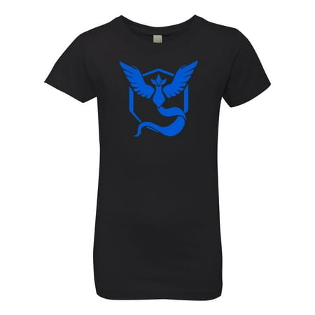 Blue Jeans Clothes - Pokemon Go Gym Team Mystic Blue Youth Girls Princess Tee T-Shirt Top