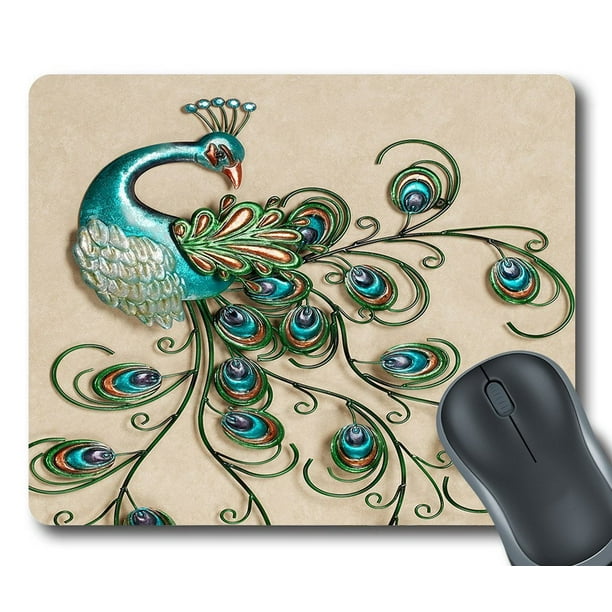 GCKG Beautiful Peacock Popular Peacock Feathers Mouse Pad Personalized ...
